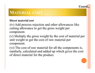 Process planning and cost estimation unit iii | PDF