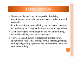 Process planning and cost estimation unit v | PDF