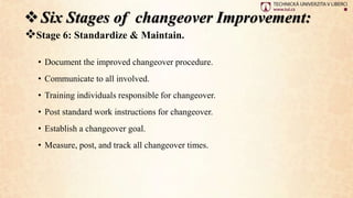 Process planning SMED and VSM: Single minute exchange of die and Value ...