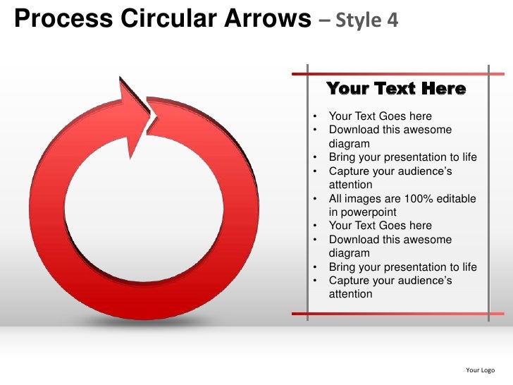 powerpoint circular arrow