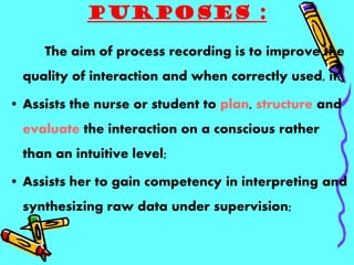 Process Recording Interventions Process Recording | PDF