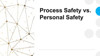 Process Safety vs.
Personal Safety
 