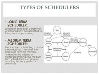 Process scheduling in Light weight weight and Heavy weight processes ...