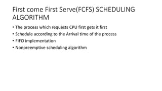 Process Scheduling Algorithms | Interviews | Operating system | PPT