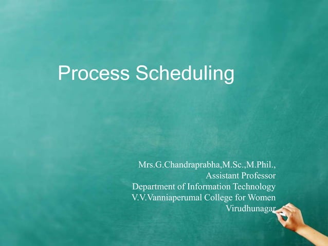 Process scheduling | PPT