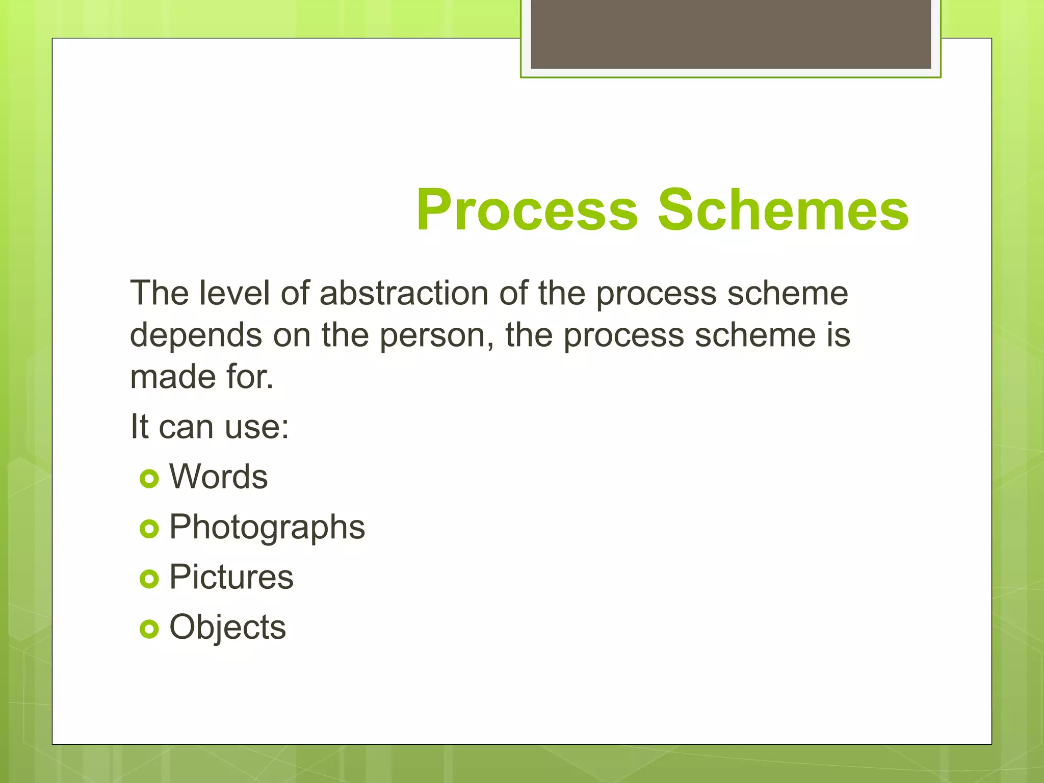 Process schemes presentation | PPTX