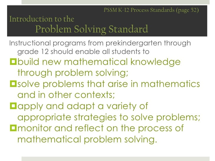 Mathematical Process Standards