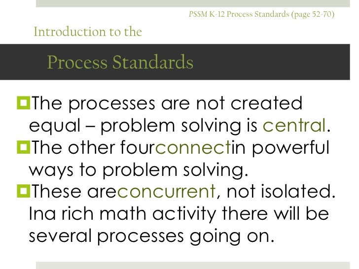 Mathematical Process Standards