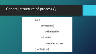 General structure of process Pi
 