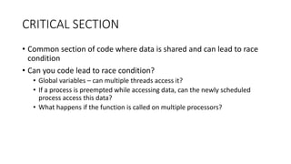 Process Synchronization in operating system | mutex | semaphore | race ...