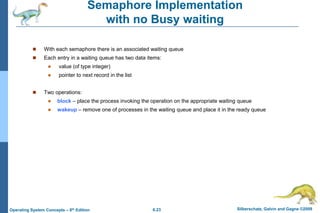 process synchronisation operating system | PPTX