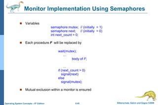 process synchronisation operating system | PPTX