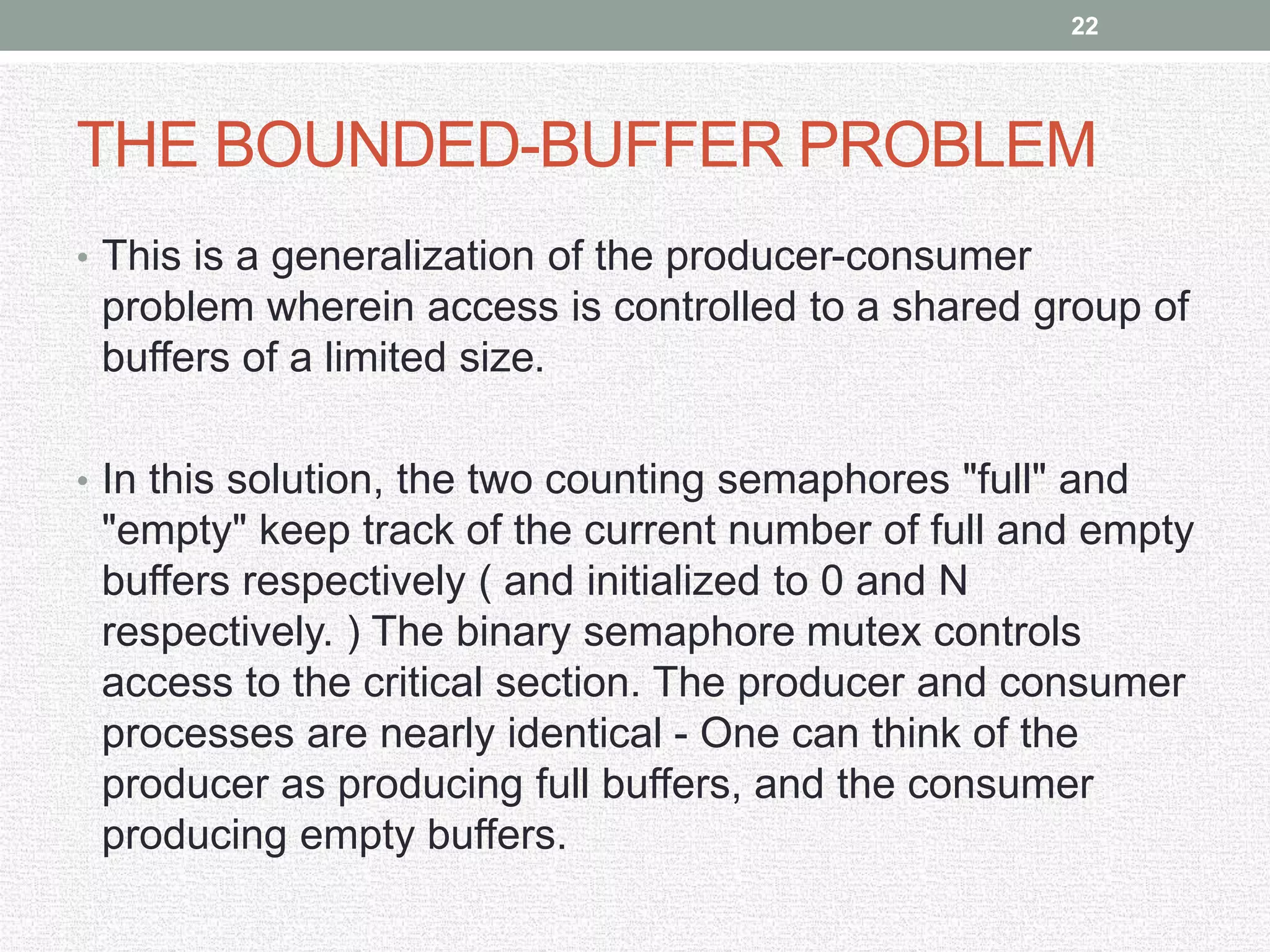 Process synchronization in Operating Systems | PPT