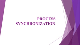 Process Synchronization Concepts and Mechanisms in Operating Systems | PPTX