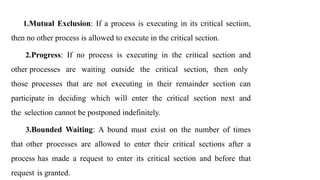 Process Synchronization Concepts and Mechanisms in Operating Systems | PPTX