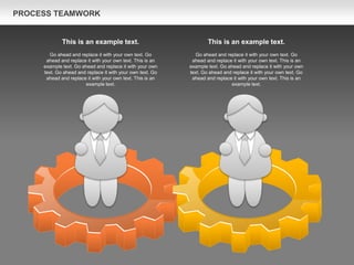 This is an example text.
Go ahead and replace it with your own text. Go
ahead and replace it with your own text. This is an
example text. Go ahead and replace it with your own
text. Go ahead and replace it with your own text. Go
ahead and replace it with your own text. This is an
example text.
This is an example text.
Go ahead and replace it with your own text. Go
ahead and replace it with your own text. This is an
example text. Go ahead and replace it with your own
text. Go ahead and replace it with your own text. Go
ahead and replace it with your own text. This is an
example text.
PROCESS TEAMWORK
 