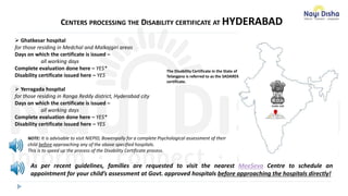 Process to apply disability certificate | PPTX