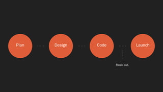 Plan Design Code Launch
Freak out.
 