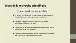 Comprendre le Processus de Recherche Scientifique : Méthodologie, Types ...