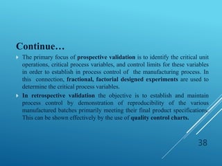 Process validation- This guidance incorporates principles and ...
