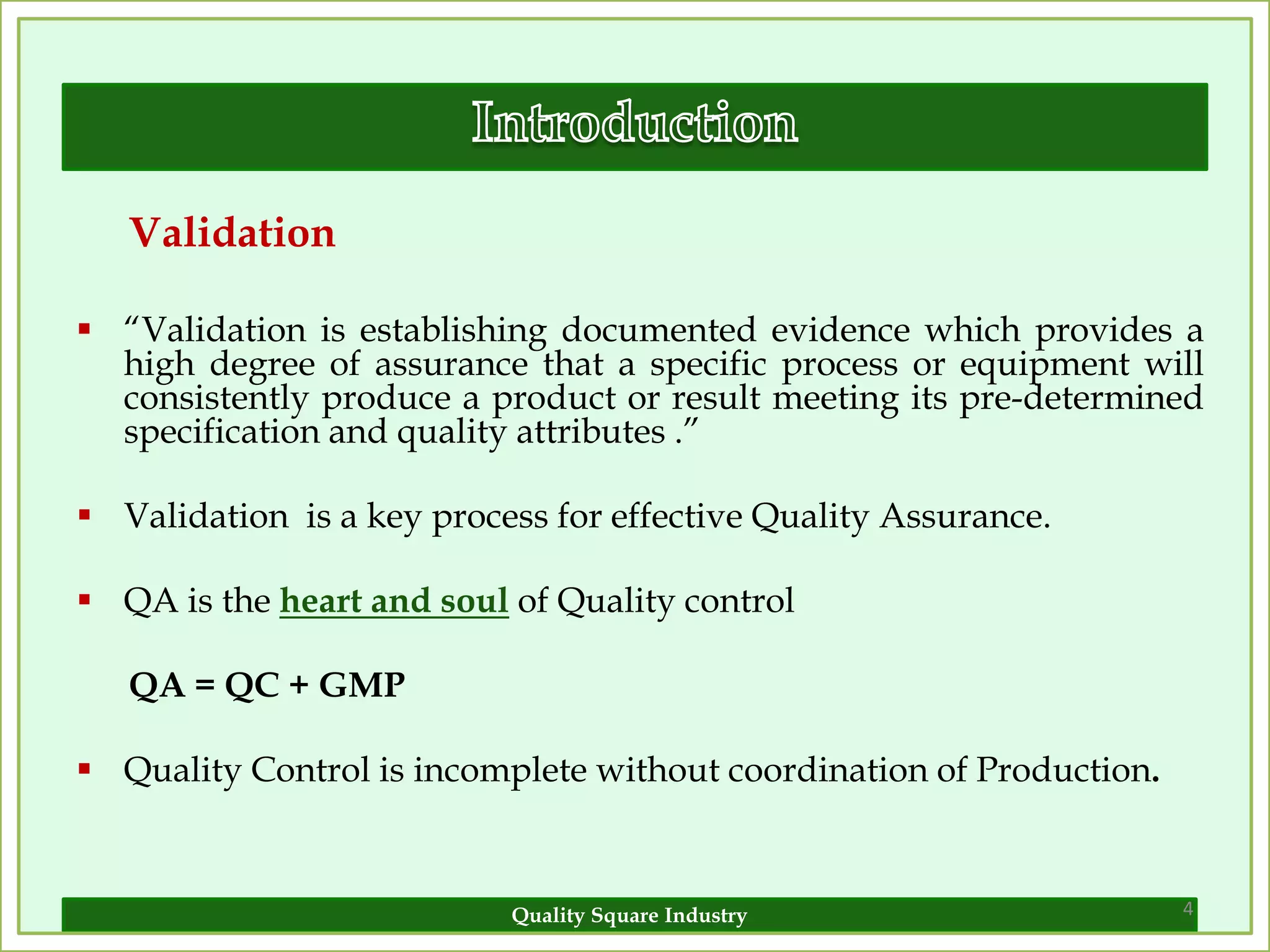 PROCESS VALIDATION | PPTX