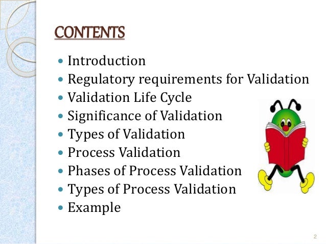 Process validation and its types
