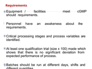 process validation guidelines and procedures | PPTX
