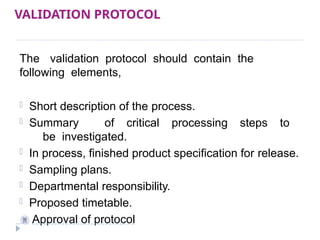 process validation guidelines and procedures | PPTX