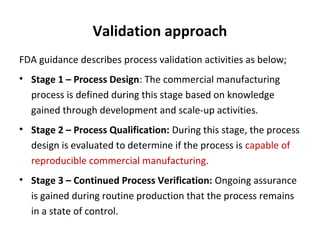 GMP Training: Process validation PPT
