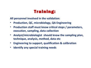 GMP Training: Process validation | PPT