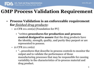 Process validation fda | PDF