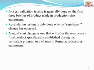 Process validation of tablets | PPTX
