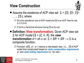Process view framework for artifact centric business processes | PPT