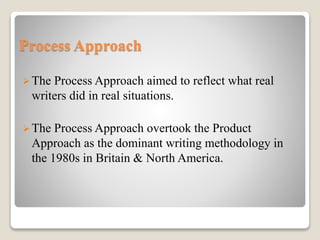 Process Versus Product Approach | PPT