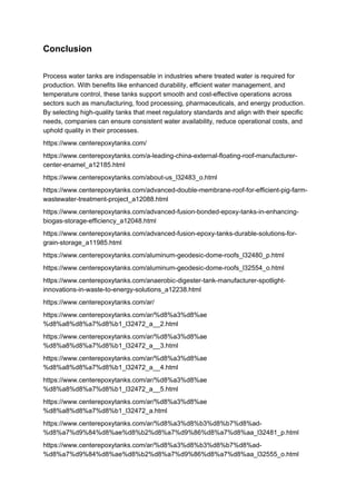 Process Water Tanks_ Essential Benefits, Applications, and Selection ...