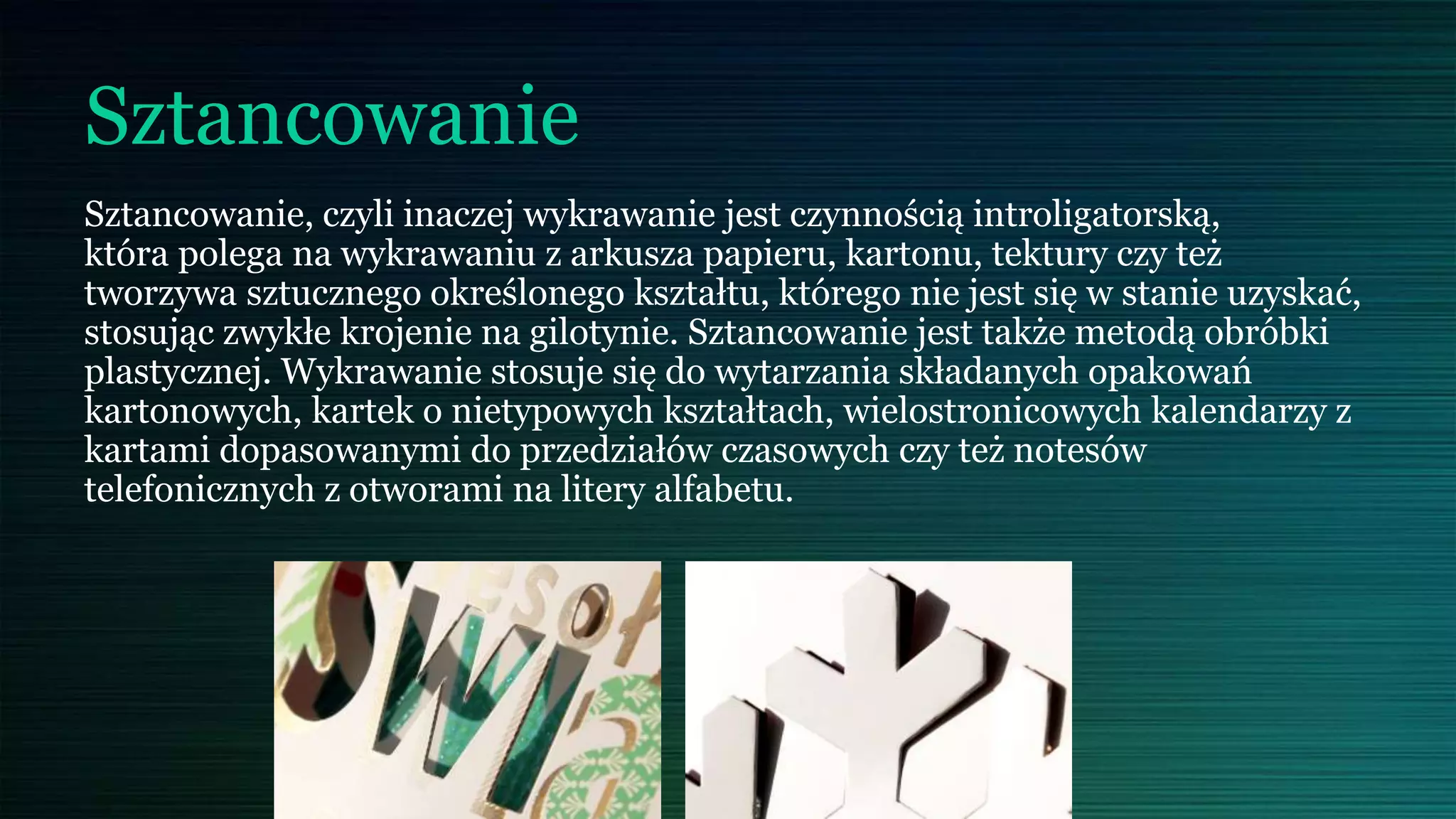 Procesy introligatorskie | PPT