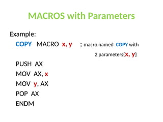 Micros In Programming Comprehensive Guide to Procedures, Stack, and Macros in Assembly ...