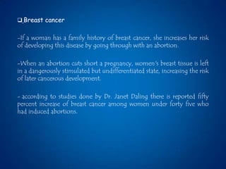 PROS & CONS ON ABORTION ISSUE.