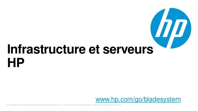 infrastructure et serveurs hp hewlett packard com
