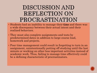 Homework Discrepancy procrastination-DrRakhiSawlani.ppt