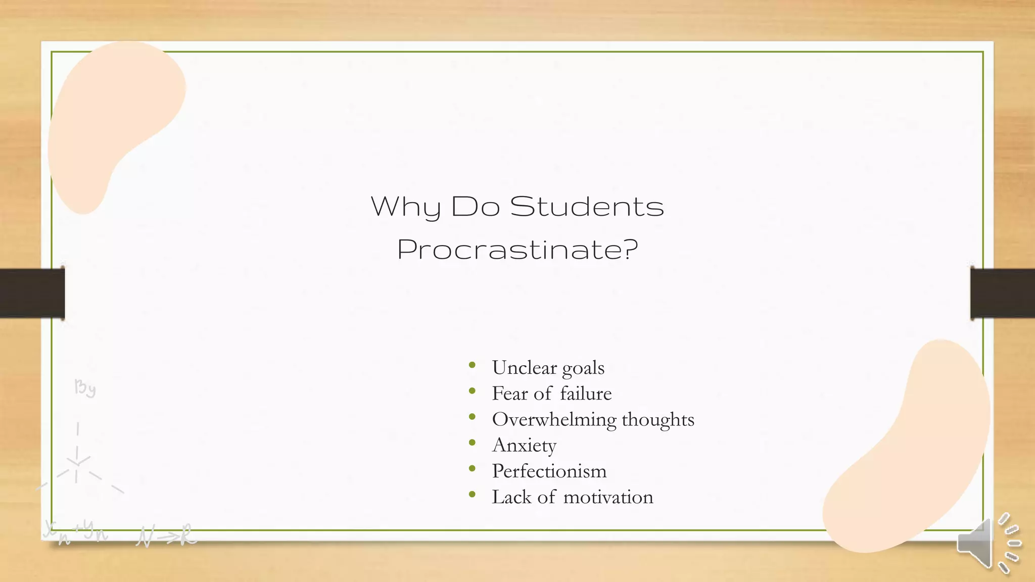 Student Helpers Procrastination And Time Management Pptx