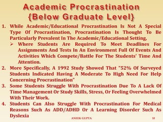 Procrastination By Aneek Gupta