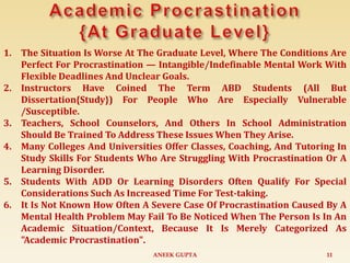 Procrastination By Aneek Gupta