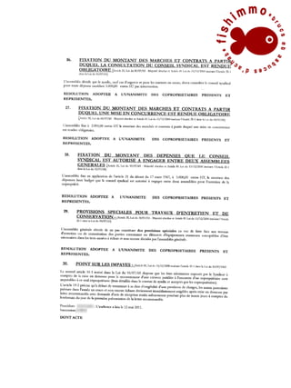 Procès verbal assemblée de copropriété