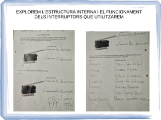 EXPLOREM L'ESTRUCTURA INTERNA I EL FUNCIONAMENT
DELS INTERRUPTORS QUE UTILITZAREM
 