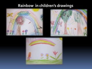 Rainbow in children’s drawings 
 