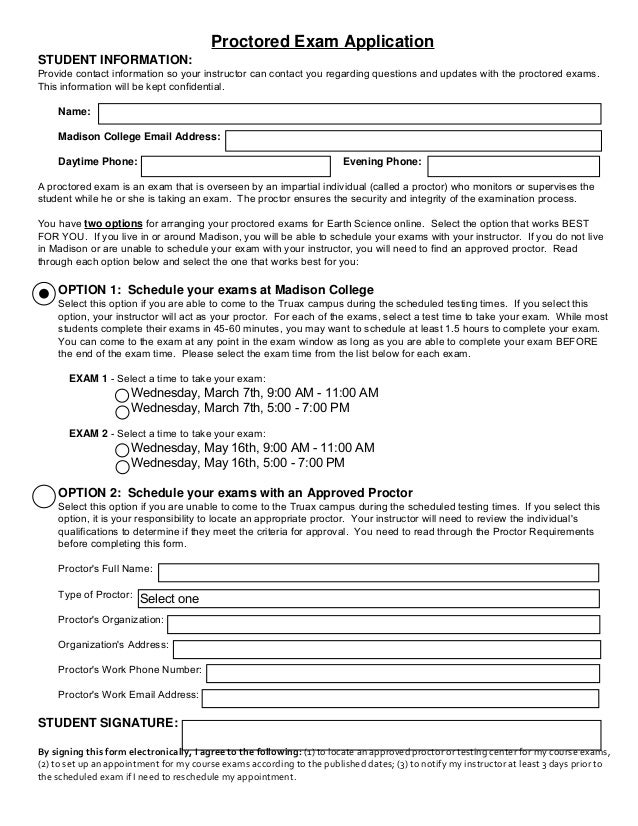 exam template