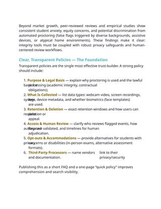 Proctoring Without Compromising Privacy: Best Practices & Transparent ...