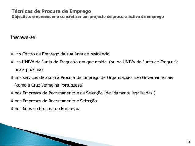 Procura activa de emprego