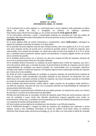 Concurso Procuradoria Geral do Piauí 